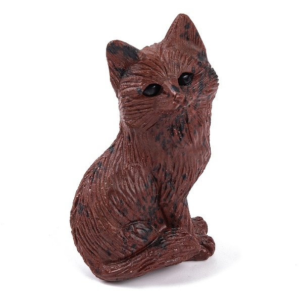 PandaHall Natural Mahogany Obsidian Carved Fox Figurines Statues for Home Office Desktop Feng Shui Ornament, 38x24~25x59~60mm Mahogany...
PandaHall Natural Mahogany Obsidian Carved Fox Figurines Statues for Home Office Desktop Feng Shui Ornament, 38x24~25x59~60mm Mahogany...