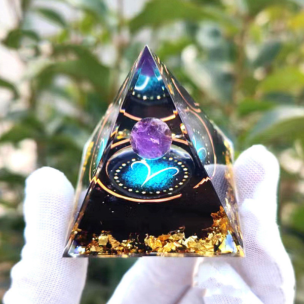 PandaHall Orgonite Pyramid Resin Energy Generators, Reiki Natural Amethyst Inside for Home Office Desk Decoration, Aries, 60x60x60mm Resin...
PandaHall Orgonite Pyramid Resin Energy Generators, Reiki Natural Amethyst Inside for Home Office Desk Decoration, Aries, 60x60x60mm Resin...