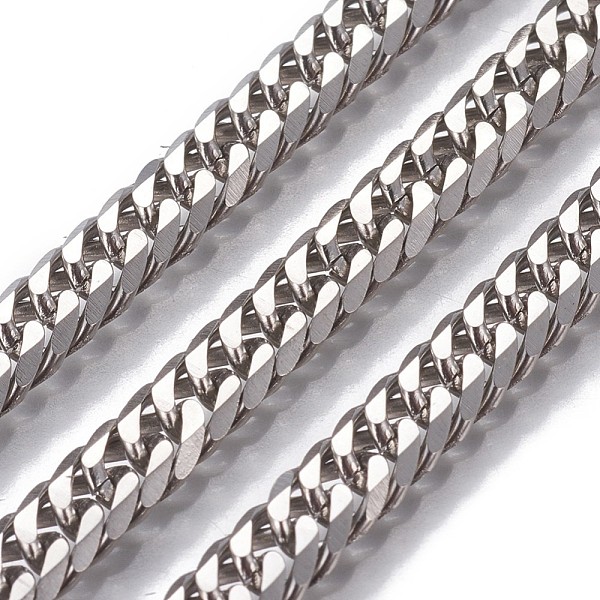 PandaHall 304 Stainless Steel Cuban Link Chains, Unwelded, Stainless Steel Color, 8x6x2mm 304 Stainless Steel
PandaHall 304 Stainless Steel Cuban Link Chains, Unwelded, Stainless Steel Color, 8x6x2mm 304 Stainless Steel