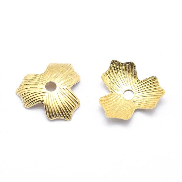 PandaHall Brass Bead Caps, Lead Free & Cadmium Free & Nickel Free, 3-Petal, Raw(Unplated), 11x11x2mm, Hole: 2mm Brass
PandaHall Brass Bead Caps, Lead Free & Cadmium Free & Nickel Free, 3-Petal, Raw(Unplated), 11x11x2mm, Hole: 2mm Brass