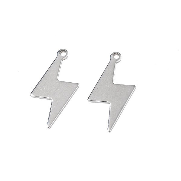 PandaHall 201 Stainless Steel Pendants, Stamping Blank Tag, Lightning Bolt, Stainless Steel Color, 19x8.5x0.5mm, Hole: 1.2mm 201 Stainless...
PandaHall 201 Stainless Steel Pendants, Stamping Blank Tag, Lightning Bolt, Stainless Steel Color, 19x8.5x0.5mm, Hole: 1.2mm 201 Stainless...
