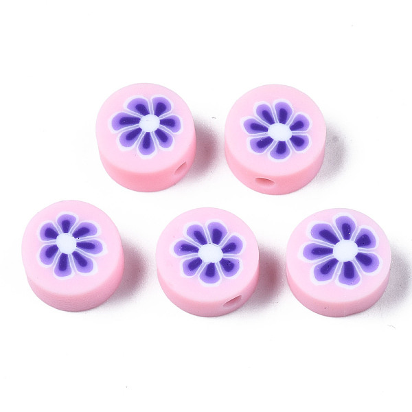 PandaHall Handmade Polymer Clay Beads, for DIY Jewelry Crafts Supplies, Flat Round with Flower, Pink, 9.5~10x4.5mm, Hole: 1.8mm Polymer Clay...
PandaHall Handmade Polymer Clay Beads, for DIY Jewelry Crafts Supplies, Flat Round with Flower, Pink, 9.5~10x4.5mm, Hole: 1.8mm Polymer Clay...