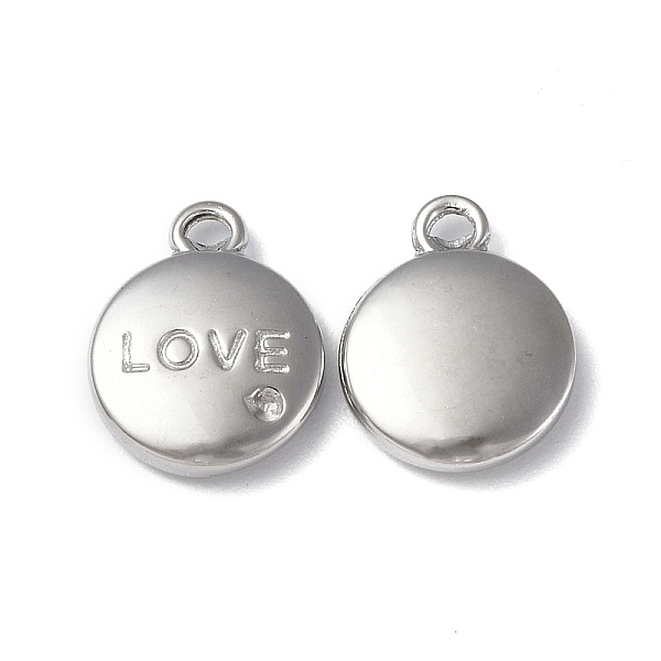 PandaHall 304 Stainless Steel Pendant Rhinestone Settings, Flat Round with Word LOVE Charm, Stainless Steel Color, Fit: 1mm Rhinestone...
PandaHall 304 Stainless Steel Pendant Rhinestone Settings, Flat Round with Word LOVE Charm, Stainless Steel Color, Fit: 1mm Rhinestone...
