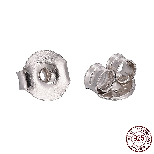 PandaHall Rhodium Plated 925 Sterling Silver Ear Nuts, with 925 Stamp, Platinum, 6x6.5x3.5mm, Hole: 1mm Sterling Silver
PandaHall Rhodium Plated 925 Sterling Silver Ear Nuts, with 925 Stamp, Platinum, 6x6.5x3.5mm, Hole: 1mm Sterling Silver