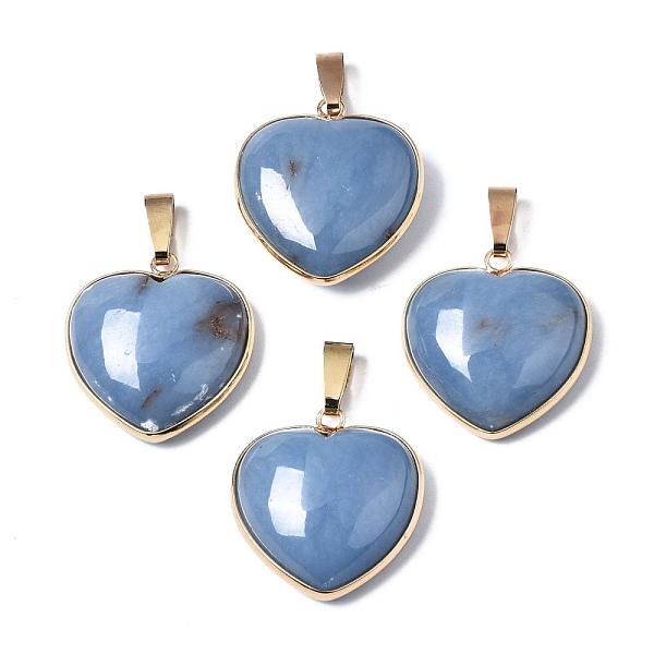 PandaHall Natural Ang Anhydrite Pendants, with Golden Tone Brass Edge and Iron Snap on Bails, Heart, Lead Free & Cadmium Free...
PandaHall Natural Ang Anhydrite Pendants, with Golden Tone Brass Edge and Iron Snap on Bails, Heart, Lead Free & Cadmium Free...