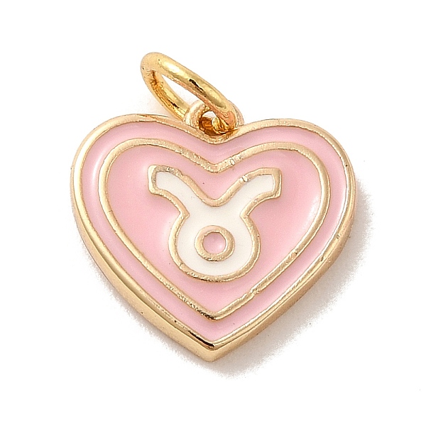 PandaHall Real 18K Gold Plated Brass Enamel Pendants, with Jump Ring, Heart with Constellation Charm, Taurus, 12x13x1.5mm, Hole: 3.4mm..., Pink
PandaHall Real 18K Gold Plated Brass Enamel Pendants, with Jump Ring, Heart with Constellation Charm, Taurus, 12x13x1.5mm, Hole: 3.4mm..., Pink
