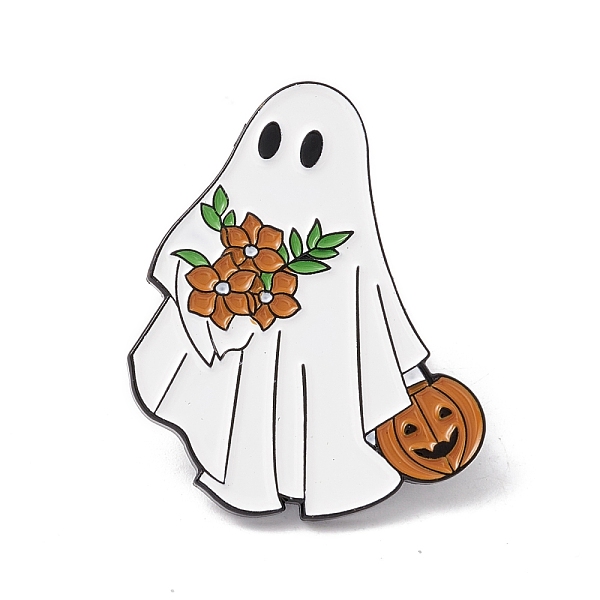 PandaHall Ghost with Flower Enamel Pin, Halloween Alloy Badge for Backpack Clothes, Electrophoresis Black, Saddle Brown, 30x24.5x1.5mm, Pin..., White
PandaHall Ghost with Flower Enamel Pin, Halloween Alloy Badge for Backpack Clothes, Electrophoresis Black, Saddle Brown, 30x24.5x1.5mm, Pin..., White