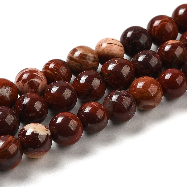 PandaHall Natural Red Snakeskin Jasper Beads Strands, Round, 6~6.5mm, Hole: 1mm, about 60pcs/strand, 15.16''(38.5cm) Other Jasper Round
PandaHall Natural Red Snakeskin Jasper Beads Strands, Round, 6~6.5mm, Hole: 1mm, about 60pcs/strand, 15.16''(38.5cm) Other Jasper Round