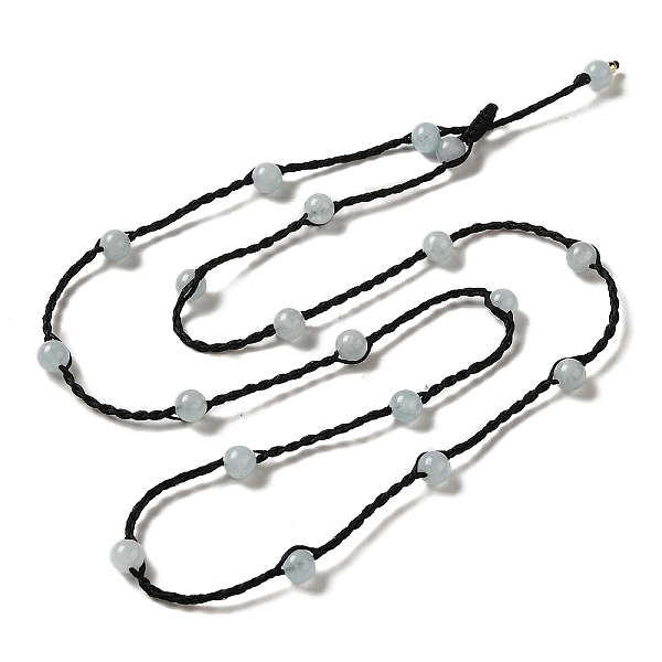 PandaHall Natural Aquamarine Braided Bead Necklacess, Nylon Cord Adjustable Necklaces, 21.65~22.24 inch(55~56.5cm) Aquamarine Round
PandaHall Natural Aquamarine Braided Bead Necklacess, Nylon Cord Adjustable Necklaces, 21.65~22.24 inch(55~56.5cm) Aquamarine Round