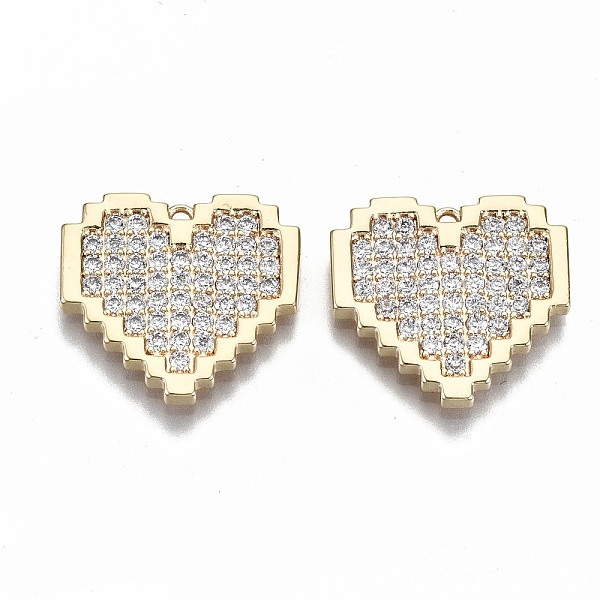 PandaHall Brass Micro Pave Clear Cubic Zirconia Pendants, Nickel Free, Heart, Real 18K Gold Plated, 16.5x17.5x2mm, Hole: 1mm Brass+Cubic...
PandaHall Brass Micro Pave Clear Cubic Zirconia Pendants, Nickel Free, Heart, Real 18K Gold Plated, 16.5x17.5x2mm, Hole: 1mm Brass+Cubic...