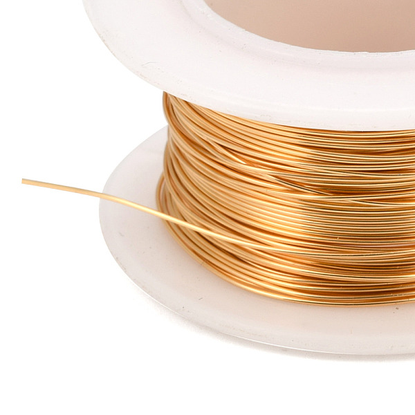 PandaHall Round Copper Jewelry Wire, Lead Free & Cadmium Free & Nickel Free, Long-Lasting Plated, with Spool, Golden, 22 Gauge, 0.6mm, about...
PandaHall Round Copper Jewelry Wire, Lead Free & Cadmium Free & Nickel Free, Long-Lasting Plated, with Spool, Golden, 22 Gauge, 0.6mm, about...