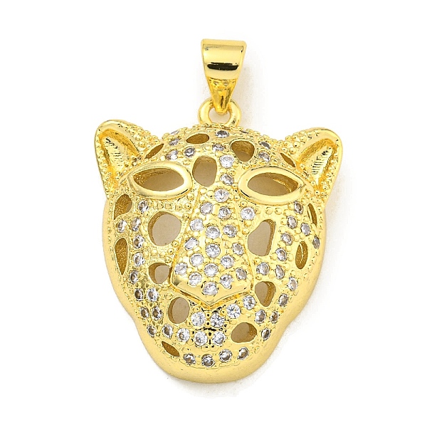 PandaHall Brass Micro Pave Cubic Zirconia Pendants, Leopard Head Charms, Real 18K Gold Plated, 24x19x7mm, Hole: 3.5x3mm Brass+Cubic Zirconia..., Clear
PandaHall Brass Micro Pave Cubic Zirconia Pendants, Leopard Head Charms, Real 18K Gold Plated, 24x19x7mm, Hole: 3.5x3mm Brass+Cubic Zirconia..., Clear
