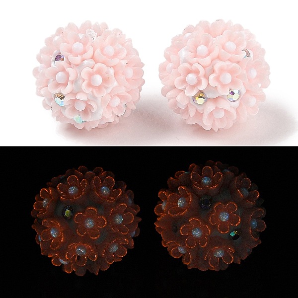 PandaHall Handmade Luminous Polymer Clay Rhinestone Beads, with Acrylic, Round with Flower, Pink, 20~21mm, Hole: 2mm Polymer Clay+Acrylic...
PandaHall Handmade Luminous Polymer Clay Rhinestone Beads, with Acrylic, Round with Flower, Pink, 20~21mm, Hole: 2mm Polymer Clay+Acrylic...