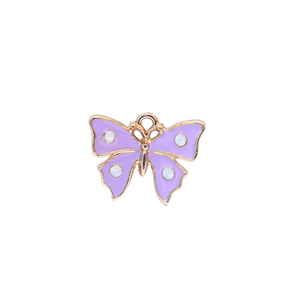 PandaHall Zinc Alloy Enamel Butterfly Jewelry Pendant, with Crystal AB Resin Rhinestone, Light Gold, Plum, 12x16mm, Hole: 3mm Alloy+Enamel..., Purple
PandaHall Zinc Alloy Enamel Butterfly Jewelry Pendant, with Crystal AB Resin Rhinestone, Light Gold, Plum, 12x16mm, Hole: 3mm Alloy+Enamel..., Purple