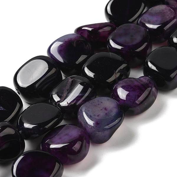 PandaHall Natural Agate Beads Strands, Dyed & Heated, Nuggets, Tumbled Stone, Indigo, 14~15x10~14x8~9.5mm, Hole: 1.6mm, about..., Purple
PandaHall Natural Agate Beads Strands, Dyed & Heated, Nuggets, Tumbled Stone, Indigo, 14~15x10~14x8~9.5mm, Hole: 1.6mm, about..., Purple
