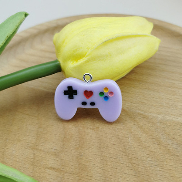 PandaHall Resin Pendants, with Platinum Plated Iron Loops, Game Controller Charm, Lilac, 20x28mm Iron+Resin Others Purple
PandaHall Resin Pendants, with Platinum Plated Iron Loops, Game Controller Charm, Lilac, 20x28mm Iron+Resin Others Purple