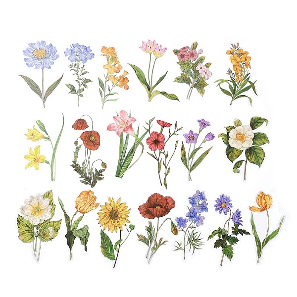 PandaHall 20Pcs 20 Styles PET Waterproof Stickers, Self-Adhesive Decals for DIY Scrapbooking, Photo Album Decoration, Flower, Colorful...
PandaHall 20Pcs 20 Styles PET Waterproof Stickers, Self-Adhesive Decals for DIY Scrapbooking, Photo Album Decoration, Flower, Colorful...