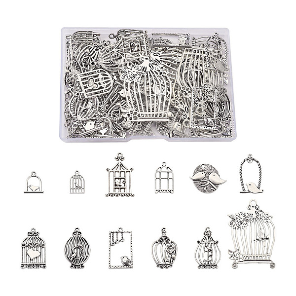 PandaHall 72Pcs 12 Styles Tibetan Style Alloy Pendants, Mixed Shapes, Antique Silver, 6pcs/style Alloy Mixed Shapes
PandaHall 72Pcs 12 Styles Tibetan Style Alloy Pendants, Mixed Shapes, Antique Silver, 6pcs/style Alloy Mixed Shapes