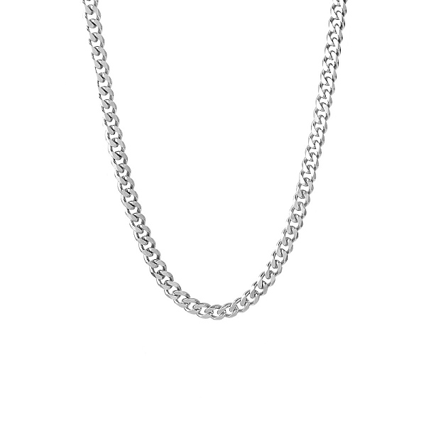 PandaHall 201 Stainless Steel Curb Chain Necklaces for Men, Stainless Steel Color, 19.88 inch(50.5cm), Link: 3.5x2.5x1mm 201 Stainless Steel
PandaHall 201 Stainless Steel Curb Chain Necklaces for Men, Stainless Steel Color, 19.88 inch(50.5cm), Link: 3.5x2.5x1mm 201 Stainless Steel