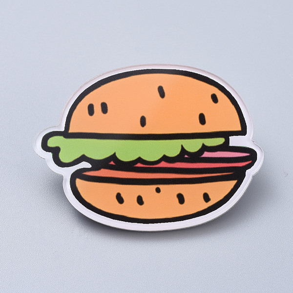PandaHall Acrylic Safety Brooches, with Iron Pin, Hamburger, Sandy Brown, 34x46x7mm, Pin: 0.8mm Acrylic Brown
PandaHall Acrylic Safety Brooches, with Iron Pin, Hamburger, Sandy Brown, 34x46x7mm, Pin: 0.8mm Acrylic Brown