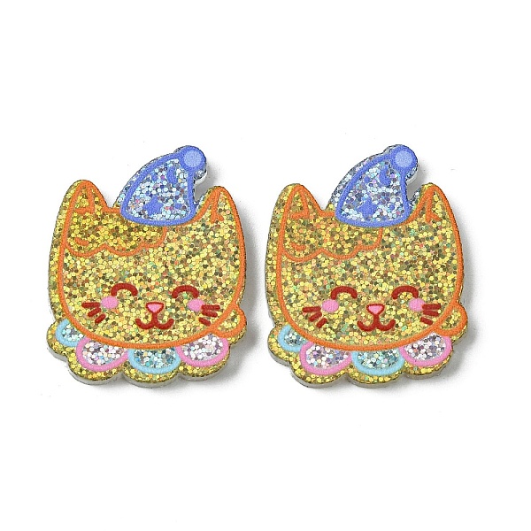 PandaHall Resin Decoden Cabochons, with Paillette/Glitter Sequins, Cat Shape, 24.5x20.5x2mm Resin Cat Shape Yellow
PandaHall Resin Decoden Cabochons, with Paillette/Glitter Sequins, Cat Shape, 24.5x20.5x2mm Resin Cat Shape Yellow
