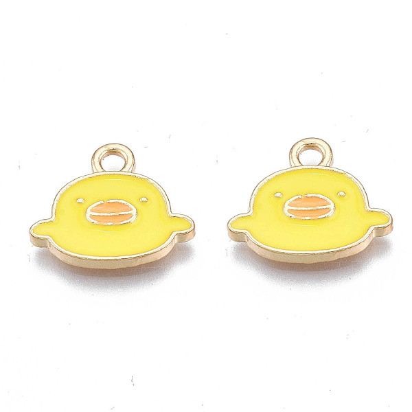 PandaHall Alloy Enamel Charms, Cadmium Free & Nickel Free & Lead Free, Light Gold, Duck, Yellow, 12x14.5x1.5mm, Hole: 2mm Alloy+Enamel Duck...
PandaHall Alloy Enamel Charms, Cadmium Free & Nickel Free & Lead Free, Light Gold, Duck, Yellow, 12x14.5x1.5mm, Hole: 2mm Alloy+Enamel Duck...