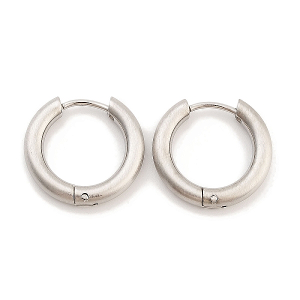 PandaHall Frosted 304 Stainless Steel Huggie Hoop Earrings for Women, with 316 Stainless Steel Pins, Stainless Steel Color, 3x17~17.5mm 304...
PandaHall Frosted 304 Stainless Steel Huggie Hoop Earrings for Women, with 316 Stainless Steel Pins, Stainless Steel Color, 3x17~17.5mm 304...