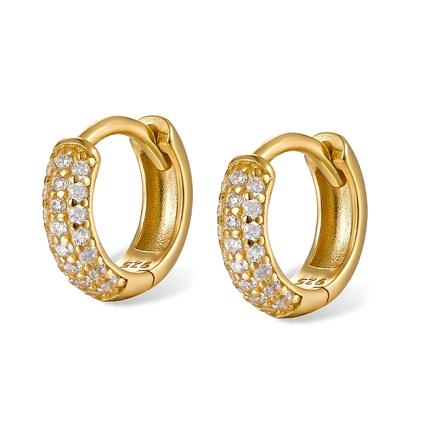 PandaHall 925 Sterling Silver Micro Pave Cubic Zirconia Hoop Earrings for Women, Real 18K Gold Plated, 11mm Cubic Zirconia
PandaHall 925 Sterling Silver Micro Pave Cubic Zirconia Hoop Earrings for Women, Real 18K Gold Plated, 11mm Cubic Zirconia