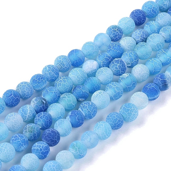 PandaHall Natural Weathered Agate Beads Strands, Dyed & Heated, Frosted, Round, Deep Sky Blue, 6mm, Hole: 1.2mm, about 62pcs/strand, 13.77...
PandaHall Natural Weathered Agate Beads Strands, Dyed & Heated, Frosted, Round, Deep Sky Blue, 6mm, Hole: 1.2mm, about 62pcs/strand, 13.77...
