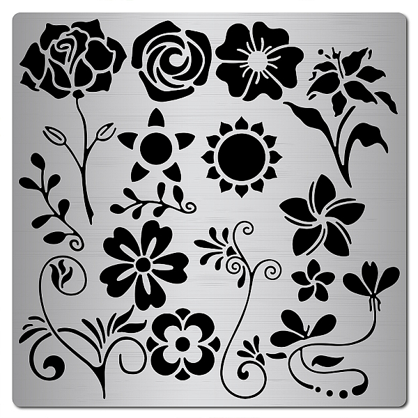 PandaHall GORGECRAFT 6.3 Inch Metal Rose Stencil Flowers Vines Template Stainless Steel Floral Painting Reusable Templates Journal Tool for...
PandaHall GORGECRAFT 6.3 Inch Metal Rose Stencil Flowers Vines Template Stainless Steel Floral Painting Reusable Templates Journal Tool for...