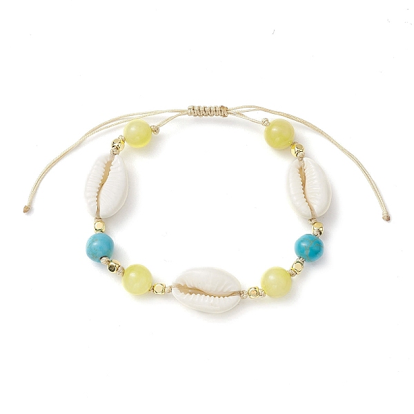 PandaHall 8mm Round Synthetic Turquoise & Natural Mashan Jade Braided Bead Bracelets, Summer Beach Cowrie Shell Adjustable Bracelets for...
PandaHall 8mm Round Synthetic Turquoise & Natural Mashan Jade Braided Bead Bracelets, Summer Beach Cowrie Shell Adjustable Bracelets for...