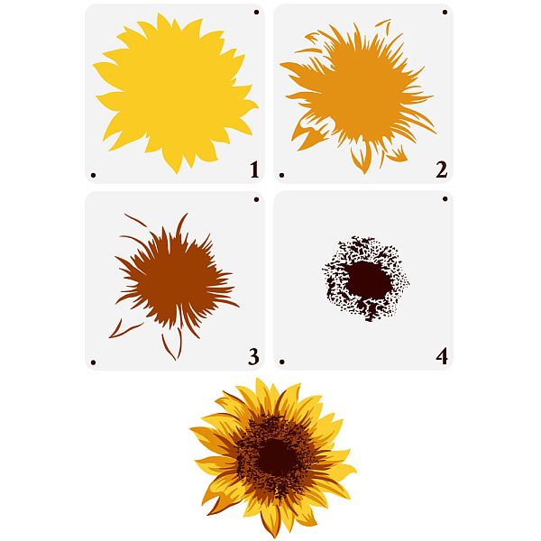 PandaHall 4Pcs 4 Styles Sea Animals Theme PET Hollow Out Drawing Painting Stencils, for DIY Scrapbook, Photo Album, Sunflower, 300x300mm...
PandaHall 4Pcs 4 Styles Sea Animals Theme PET Hollow Out Drawing Painting Stencils, for DIY Scrapbook, Photo Album, Sunflower, 300x300mm...