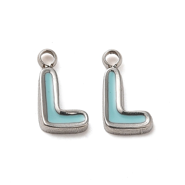 PandaHall 304 Stainless Steel Enamel Charms, Stainless Steel Color, Letter, Letter L, 7x4.5x1.3mm, Hole: 1.2mm Stainless Steel+Enamel Letter...
PandaHall 304 Stainless Steel Enamel Charms, Stainless Steel Color, Letter, Letter L, 7x4.5x1.3mm, Hole: 1.2mm Stainless Steel+Enamel Letter...