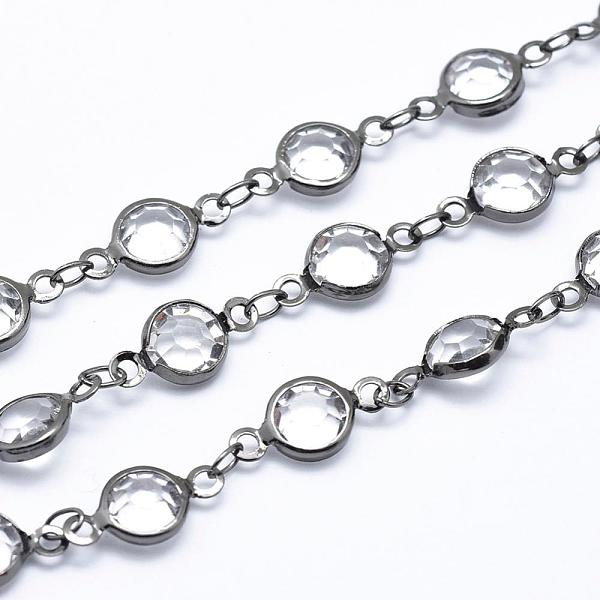 PandaHall Faceted Glass Handmade Beaded Chains, Unwelded, Lead Free & Cadmium Free, with Spool, with Brass Findings, Long-Lasting Plated..., Clear
PandaHall Faceted Glass Handmade Beaded Chains, Unwelded, Lead Free & Cadmium Free, with Spool, with Brass Findings, Long-Lasting Plated..., Clear
