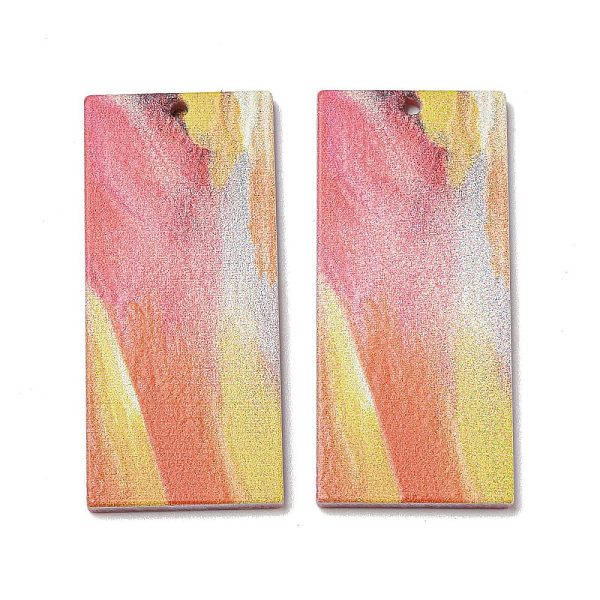 PandaHall Opaque Acrylic Pendants, Rectangle, Light Coral, 40x17.5x2mm, Hole: 1.6mm Acrylic Rectangle
PandaHall Opaque Acrylic Pendants, Rectangle, Light Coral, 40x17.5x2mm, Hole: 1.6mm Acrylic Rectangle