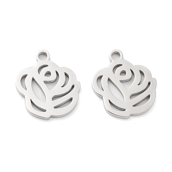 PandaHall 316 Surgical Stainless Steel Charms, Manual Polishing, Laser Cut, Flower Charm, Stainless Steel Color, 14.5x12.5x1mm, Hole: 1.6mm...
PandaHall 316 Surgical Stainless Steel Charms, Manual Polishing, Laser Cut, Flower Charm, Stainless Steel Color, 14.5x12.5x1mm, Hole: 1.6mm...