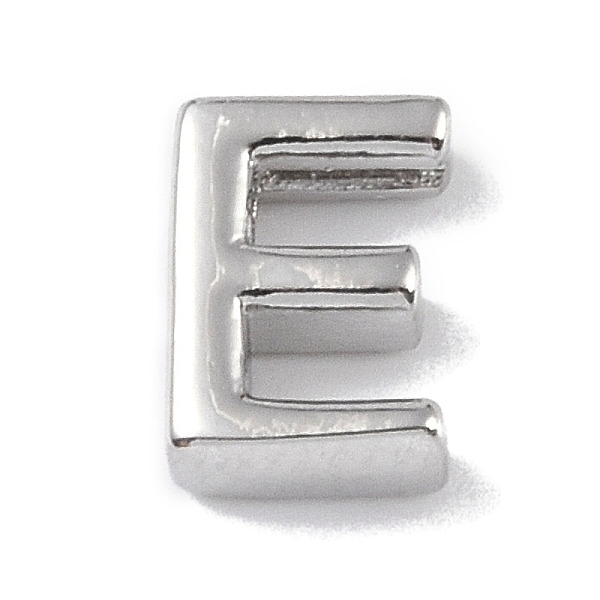 PandaHall Brass Pendants, Letter Charms, Platinum, Letter E, 8x6x3mm, Hole: 1.5mm Brass Letter E
PandaHall Brass Pendants, Letter Charms, Platinum, Letter E, 8x6x3mm, Hole: 1.5mm Brass Letter E