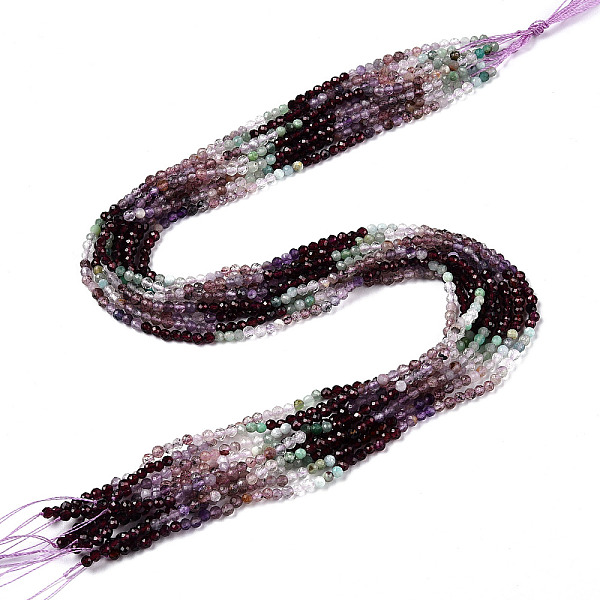 PandaHall Natural Mixed Gemstone Beads Strands, Round Beads, Faceted, 3~3.5x3mm, Hole: 0.5mm, about 129~132pcs/strand, 15.16''~15.55''...
PandaHall Natural Mixed Gemstone Beads Strands, Round Beads, Faceted, 3~3.5x3mm, Hole: 0.5mm, about 129~132pcs/strand, 15.16''~15.55''...