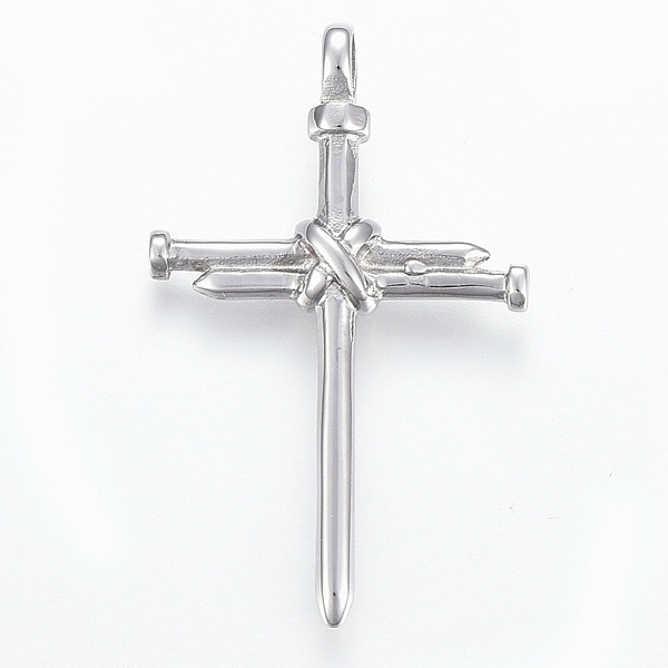 PandaHall 304 Stainless Steel Big Pendants, Cross, Stainless Steel Color, 56x34.5x8mm, Hole: 6mm 304 Stainless Steel Cross
PandaHall 304 Stainless Steel Big Pendants, Cross, Stainless Steel Color, 56x34.5x8mm, Hole: 6mm 304 Stainless Steel Cross