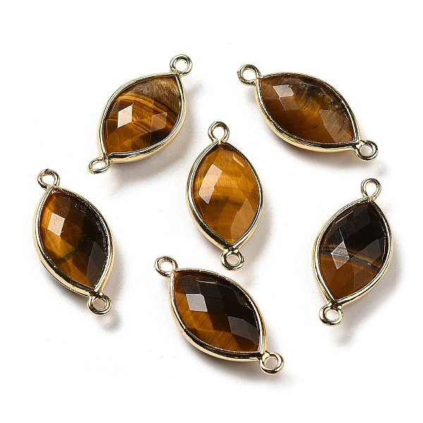 PandaHall Natural Tiger Eye Faceted Connector Charms, Rack Plating Brass Horse Eye Links, Golden, 25x11.5x5.5mm, Hole: 1.6mm Tiger Eye Horse...
PandaHall Natural Tiger Eye Faceted Connector Charms, Rack Plating Brass Horse Eye Links, Golden, 25x11.5x5.5mm, Hole: 1.6mm Tiger Eye Horse...