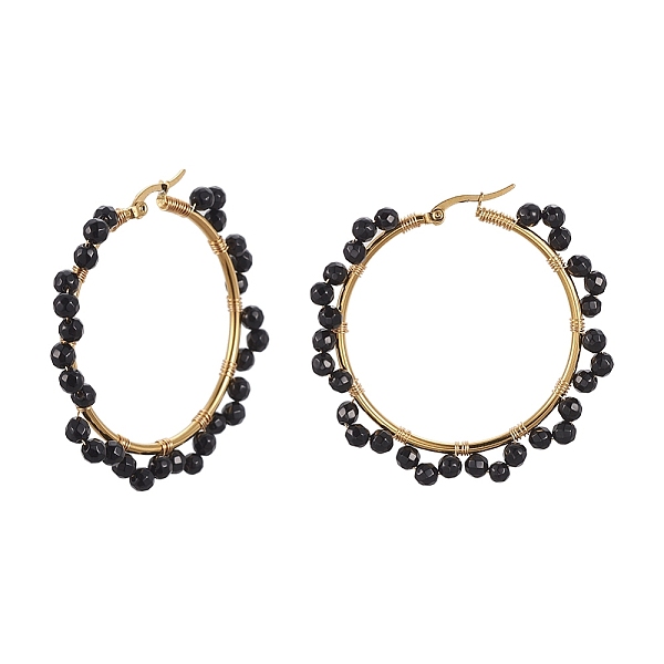 PandaHall 201 Stainless Steel Hoop Earrings, with Natural Mixed Gemstone and Cardboard Box, Ring, 52x4mm Mixed Stone Ring
PandaHall 201 Stainless Steel Hoop Earrings, with Natural Mixed Gemstone and Cardboard Box, Ring, 52x4mm Mixed Stone Ring