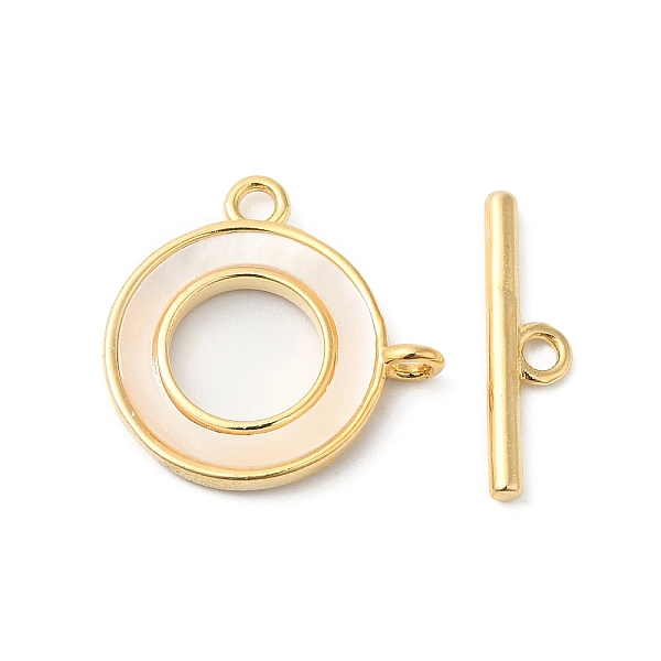 PandaHall Brass Toggle Clasps, with Shell, Ring, Real 18K Gold Plated, Ring: 18x18x2mm, Hole: 1.8mm, Bar: 18x5x2mm, Hole: 1.8mm Brass Ring
PandaHall Brass Toggle Clasps, with Shell, Ring, Real 18K Gold Plated, Ring: 18x18x2mm, Hole: 1.8mm, Bar: 18x5x2mm, Hole: 1.8mm Brass Ring