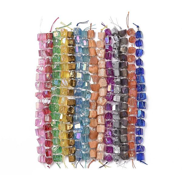 PandaHall Electroplated Natural Quartz Beads Strands, Hexagon Prism, Irregular Shape, Mixed Color, 8~13x10~14x6~11mm, Hole: 1mm, about..., Multicolor
PandaHall Electroplated Natural Quartz Beads Strands, Hexagon Prism, Irregular Shape, Mixed Color, 8~13x10~14x6~11mm, Hole: 1mm, about..., Multicolor