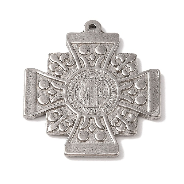 PandaHall 304 Stainless Steel Pendants, Cross with Cssml Ndsmd Cross God Father/Saint Benedict, Stainless Steel Color, 51x44.5x3mm, Hole...
PandaHall 304 Stainless Steel Pendants, Cross with Cssml Ndsmd Cross God Father/Saint Benedict, Stainless Steel Color, 51x44.5x3mm, Hole...