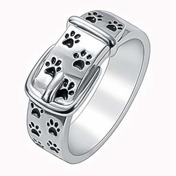 PandaHall Dog Paw Print Pattern Enamel Finger Ring, Brass Buckle Shape Ring for Women, Platinum, US Size 7(17.3mm) Brass Paw Print Black
PandaHall Dog Paw Print Pattern Enamel Finger Ring, Brass Buckle Shape Ring for Women, Platinum, US Size 7(17.3mm) Brass Paw Print Black