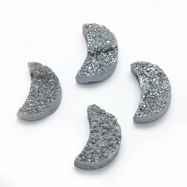 PandaHall Natural Druzy Quartz Charms, Moon, Silver Plated, 13~13.5x8~9x4~7mm, Hole: 0.8mm Quartz Moon
PandaHall Natural Druzy Quartz Charms, Moon, Silver Plated, 13~13.5x8~9x4~7mm, Hole: 0.8mm Quartz Moon