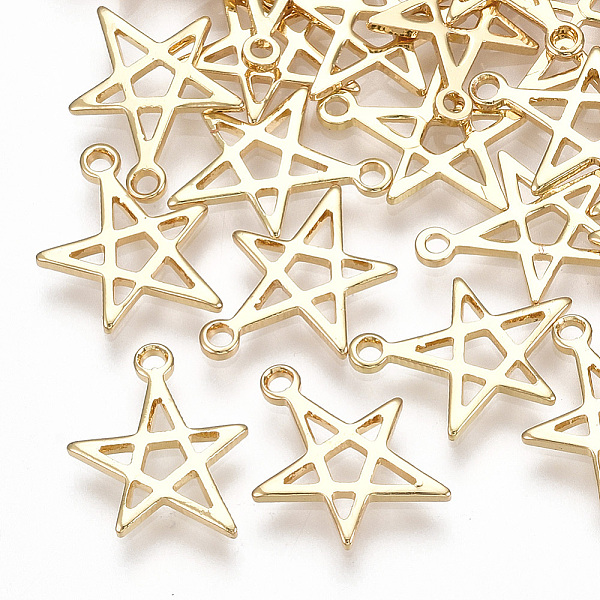 PandaHall Brass Charms, Star, Real 18K Gold Plated, 13x11x1mm, Hole: 1.2mm Brass Star
PandaHall Brass Charms, Star, Real 18K Gold Plated, 13x11x1mm, Hole: 1.2mm Brass Star