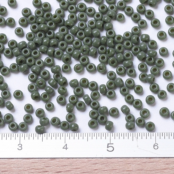 PandaHall MIYUKI Round Rocailles Beads, Japanese Seed Beads, 11/0, (RR501) Opaque Avocado, 2x1.3mm, Hole: 0.8mm, about 1111pcs/10g Glass..., Green
PandaHall MIYUKI Round Rocailles Beads, Japanese Seed Beads, 11/0, (RR501) Opaque Avocado, 2x1.3mm, Hole: 0.8mm, about 1111pcs/10g Glass..., Green