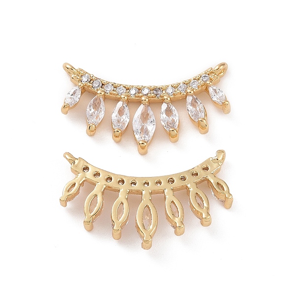 PandaHall Brass Pave Clear Cubic Zirconia Connector Charms, Curved Line Links with Horse Eye, Real 18K Gold Plated, 19x11x2.7mm, Hole: 0.7mm...
PandaHall Brass Pave Clear Cubic Zirconia Connector Charms, Curved Line Links with Horse Eye, Real 18K Gold Plated, 19x11x2.7mm, Hole: 0.7mm...