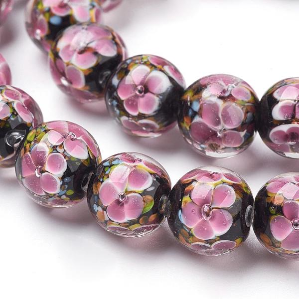 PandaHall Handmade Inner Flower Lampwork Beads Strands, Round, Pearl Pink, 12mm, Hole: 2mm, 30pcs/strand, 12.3 inch Lampwork Round Pink
PandaHall Handmade Inner Flower Lampwork Beads Strands, Round, Pearl Pink, 12mm, Hole: 2mm, 30pcs/strand, 12.3 inch Lampwork Round Pink